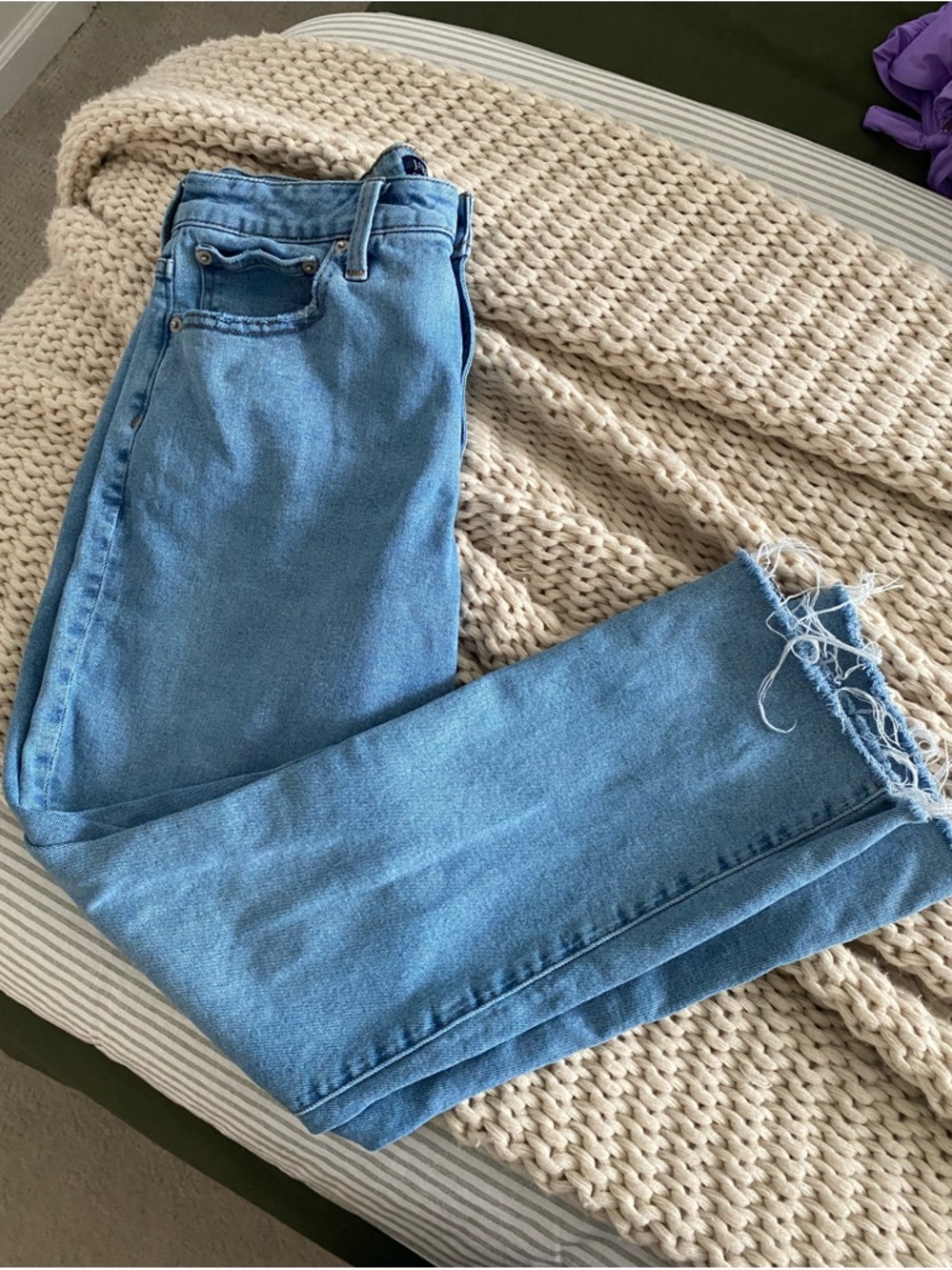 J. Crew Light Blue Curvy Essential Straight Jeans